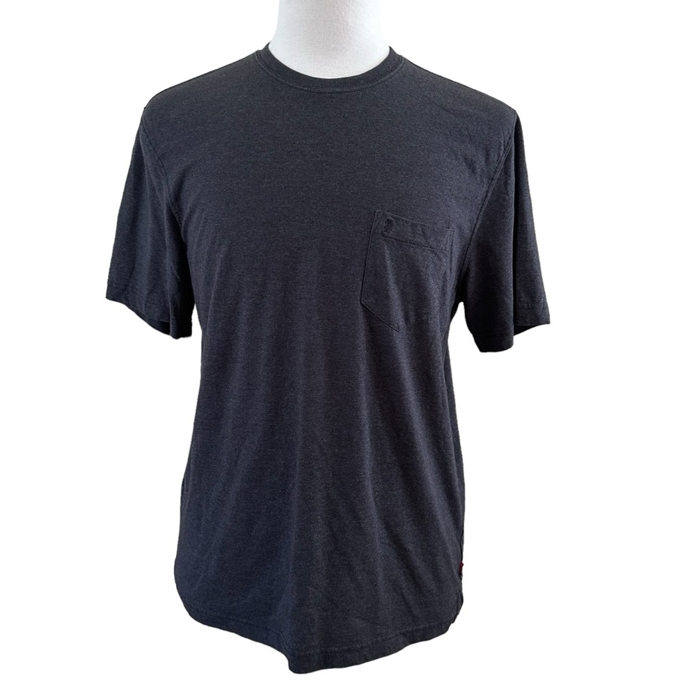 IZOD Men’s Short Sleeves T-Shirt With Pocket Black Size M